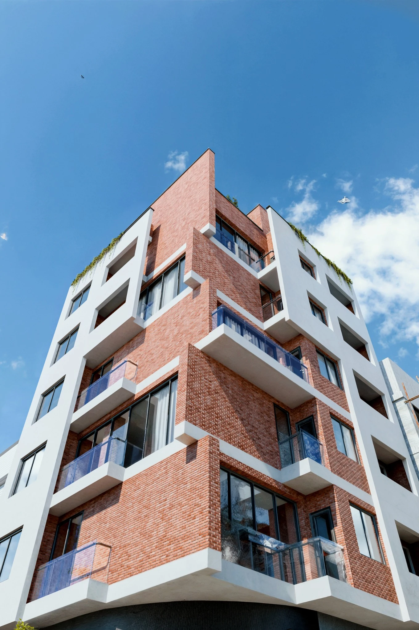 Hema Building No.02 — Perpendicular planes from below