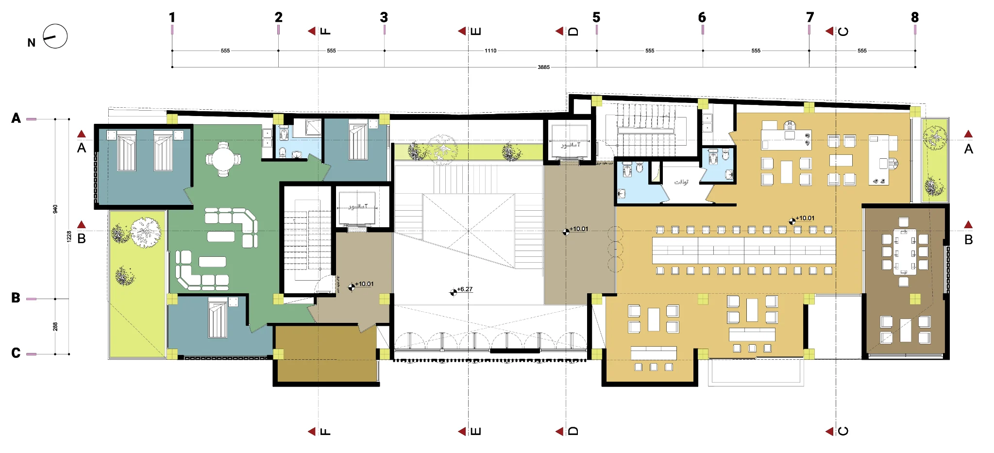 Mahabad Engineering Organization Building — Second floor plan