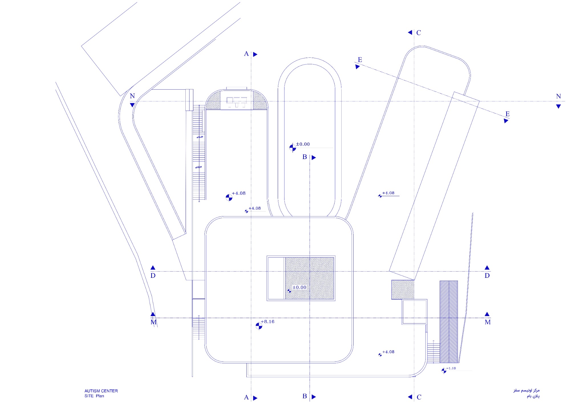 Saqqez Autism Center — Site plan