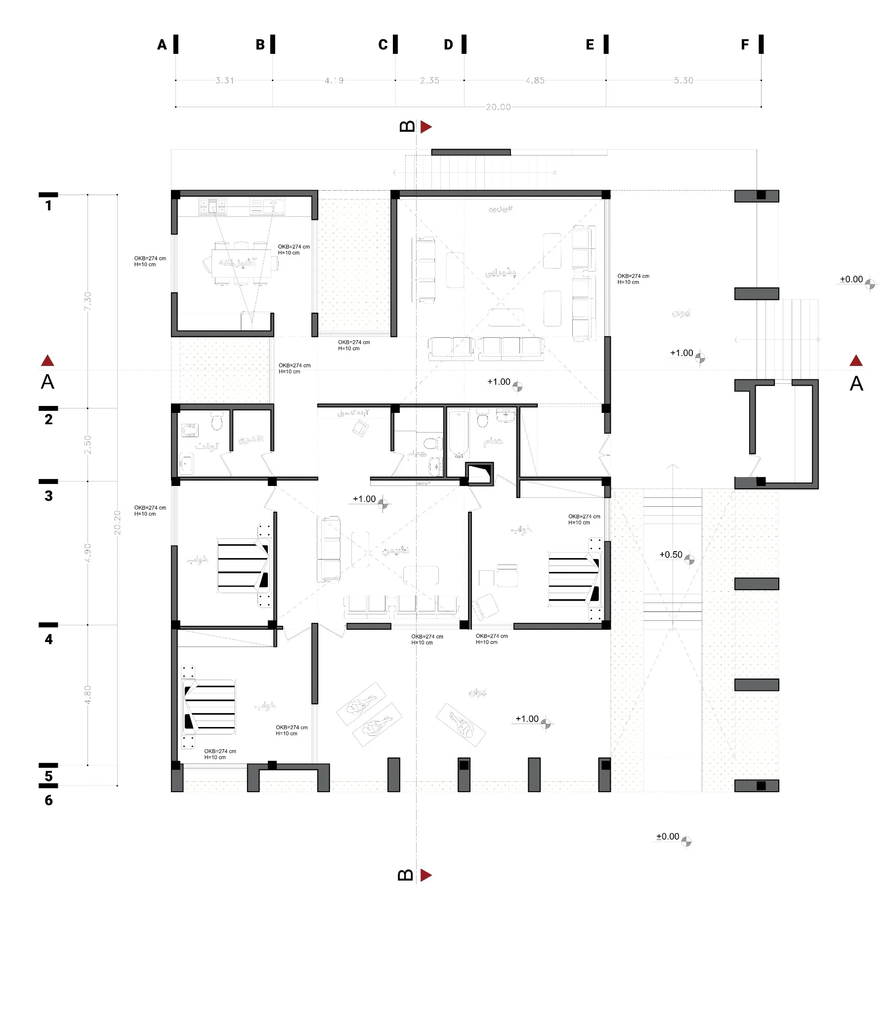 Saye Villa — Ground floor plan