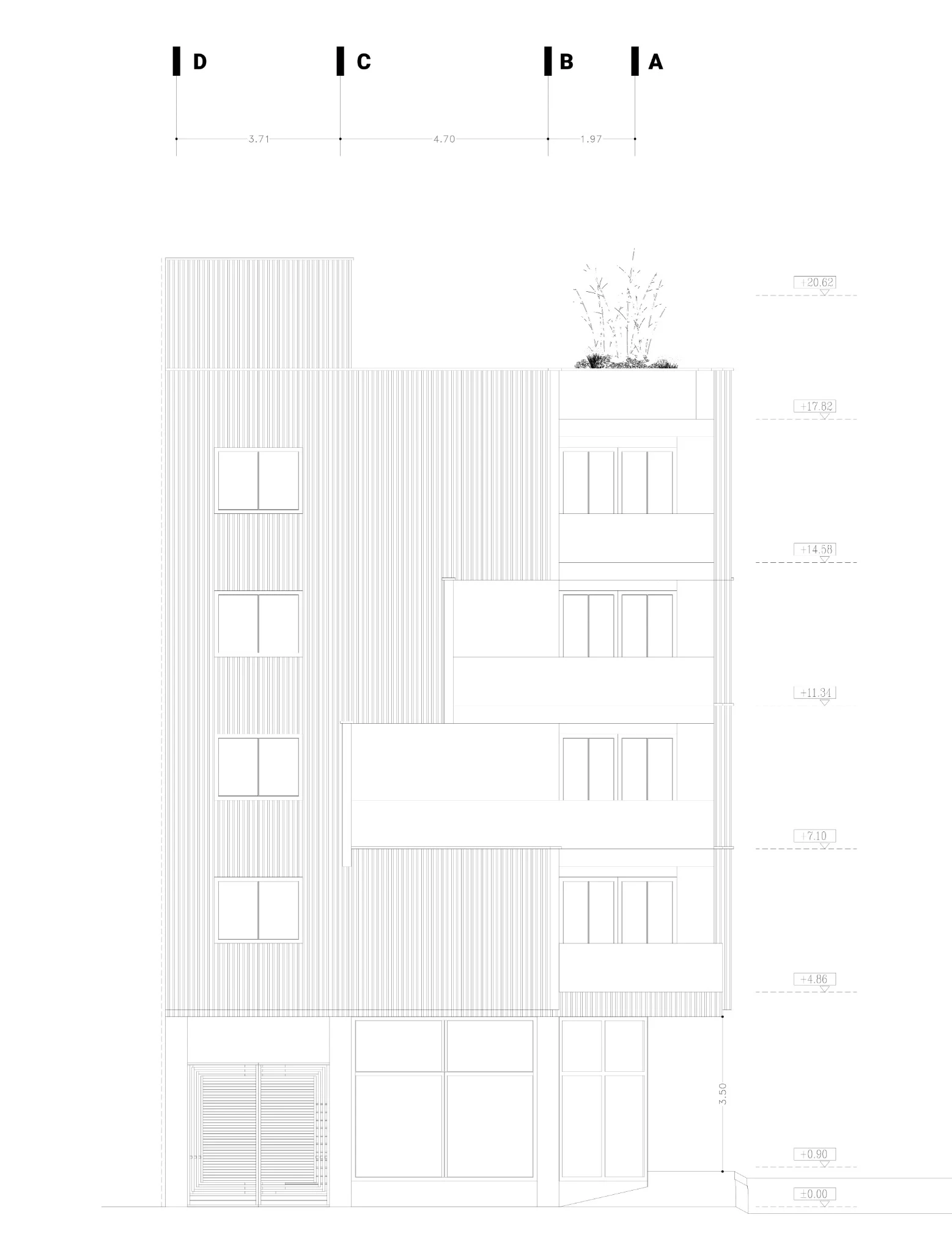 Shahrak Residential Building — Architectural elevation II