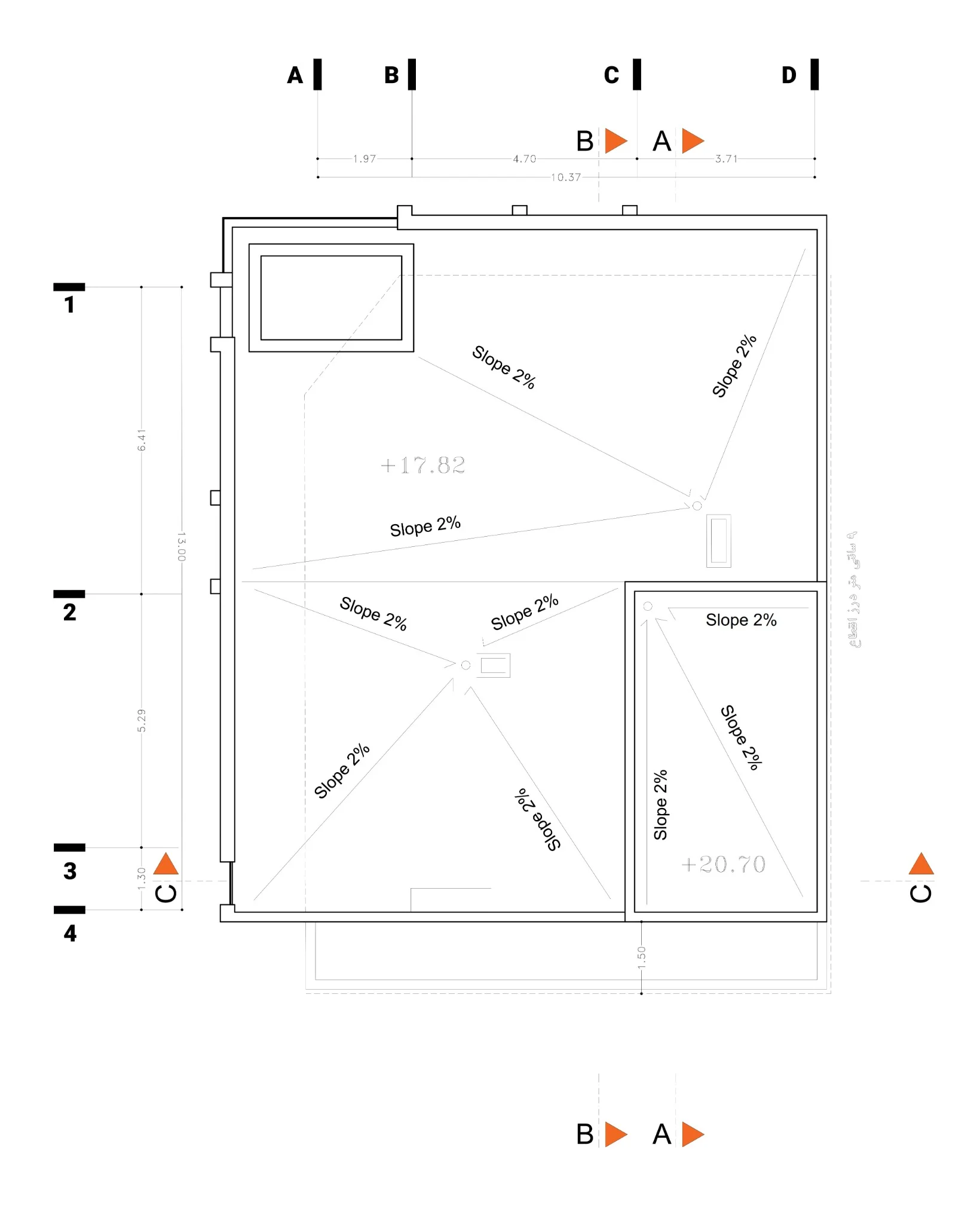 Shahrak Residential Building — Roof plan