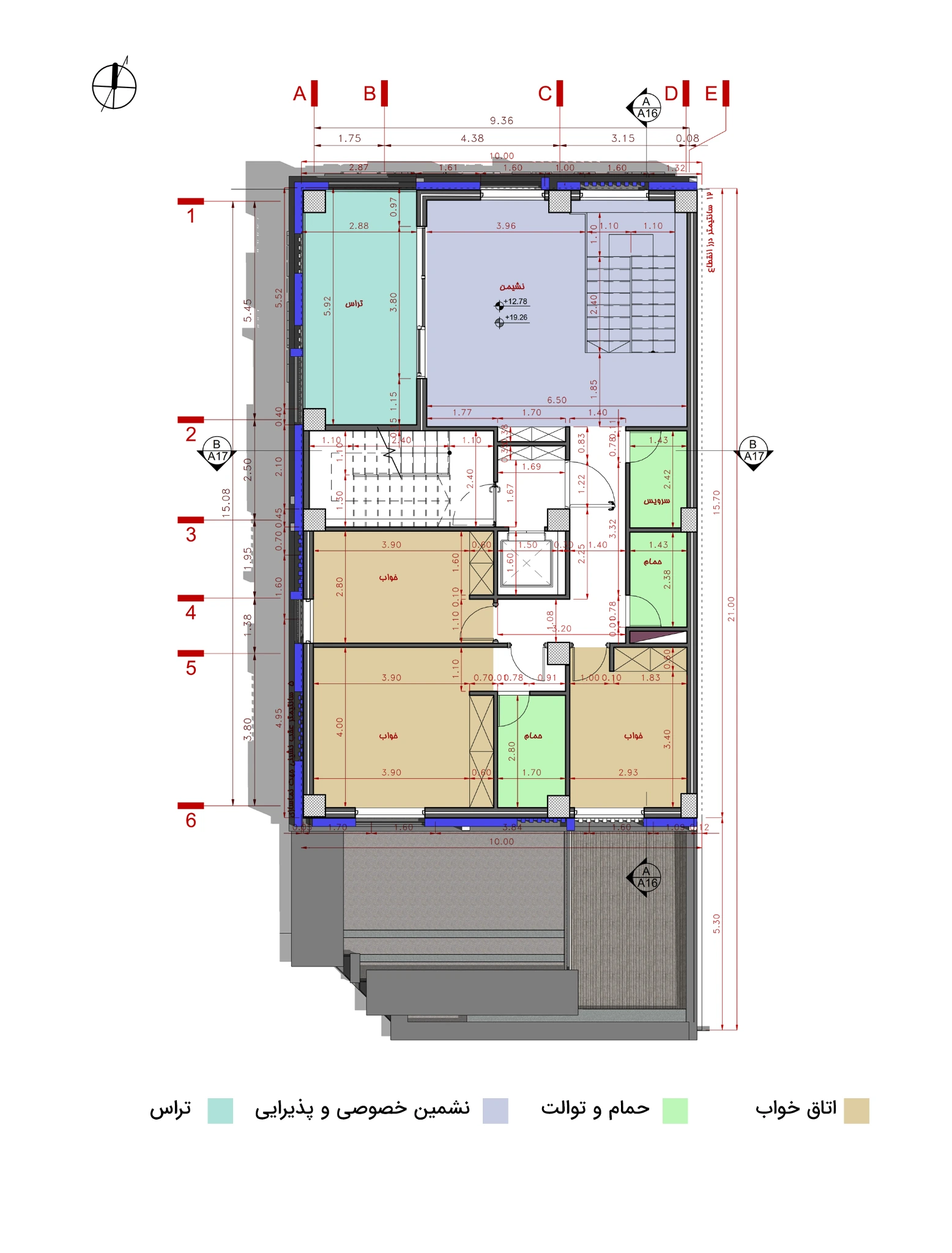 Zhiyar Building — Residential floor plan — type C